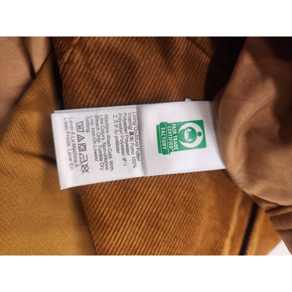 J. Crew Brown Corduroy 6‎ Button Mustard Brown Zip Back Lined Mini Skirt Size 8 - Picture 5 of 12